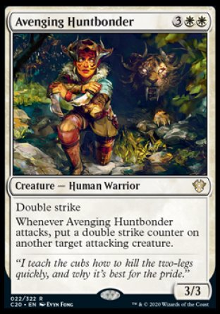 (022/322) Magic The Gathering Commander: Ikoria Single: Avenging Huntbonder  Rare
