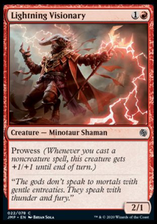 (022) Magic The Gathering Jumpstart Single: Lightning Visionary  Common