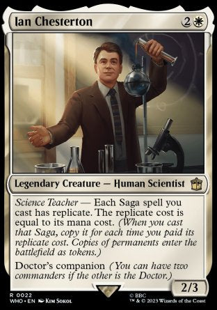 (022) Magic The Gathering Universes Beyond: Doctor Who Single: Ian Chesterton Holo Rare