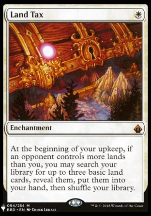 (094) Magic The Gathering The List Single: Land Tax  Mythic