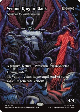(022) Magic The Gathering Magic: The Gathering | Marvel's Spider-Man: Source Material Cards Single: Skithiryx, the Blight Dragon Holo Mythic