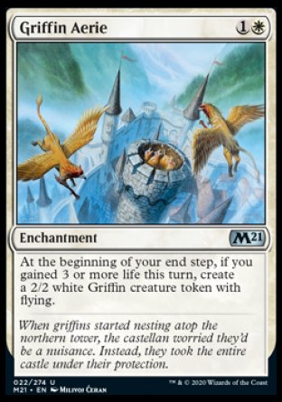 (022) Magic The Gathering Core 2021 Single: Griffin Aerie  Uncommon