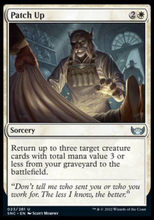 (023) Magic The Gathering Streets of New Capenna Single: Patch Up  Uncommon