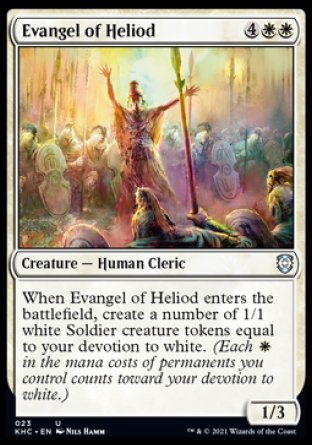 (023) Magic The Gathering Commander: Kaldheim Single: Evangel of Heliod  Uncommon