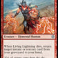 (023) Magic The Gathering Jumpstart Single: Living Lightning Holo Uncommon