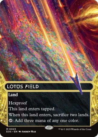 (023) Magic The Gathering Stellar Sights Single: Lotus Field (V.1)  Mythic