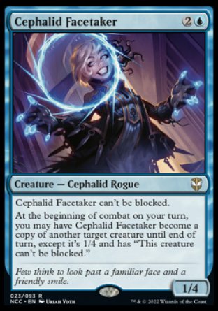(023) Magic The Gathering Commander: Streets of New Capenna Single: Cephalid Facetaker  Rare