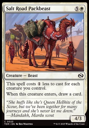 (023) Magic The Gathering Tarkir: Dragonstorm Single: Salt Road Packbeast  Common