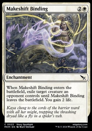 (023) Magic The Gathering Murders at Karlov Manor Single: Makeshift Binding Holo Common