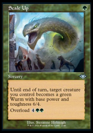 (023) Magic The Gathering Modern Horizons: Retro Frame Cards Single: Scale Up (V.1)  Uncommon