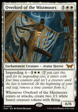 (023) Magic The Gathering Duskmourn: House of Horror Single: Overlord of the Mistmoors Holo Mythic