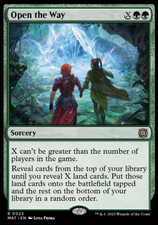 (023) Magic The Gathering March of the Machine: The Aftermath Single: Open the Way Holo Rare