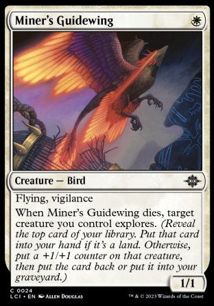 (024) Magic The Gathering The Lost Caverns of Ixalan Single: Miner's Guidewing Holo Common