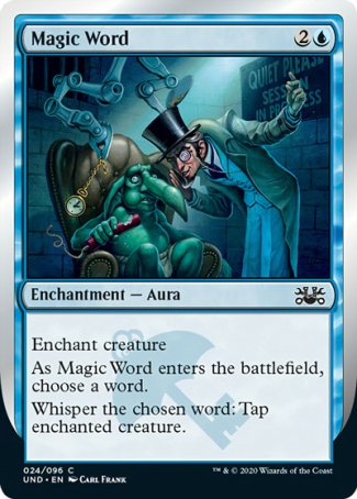 (024/096) Magic The Gathering Unsanctioned Single: Magic Word  Common
