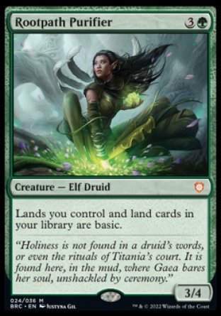 (024) Magic The Gathering Commander: The Brothers' War: Extras Single: Rootpath Purifier (V.1)  Mythic