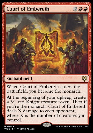 (024) Magic The Gathering Commander: Wilds of Eldraine Single: Court of Embereth Holo Rare