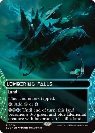 (024) Magic The Gathering Stellar Sights Single: Lumbering Falls (V.1)  Rare