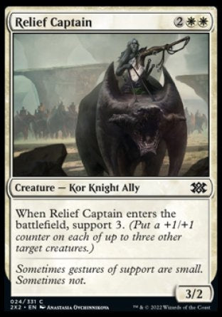 (024) Magic The Gathering Double Masters 2022 Single: Relief Captain  Common