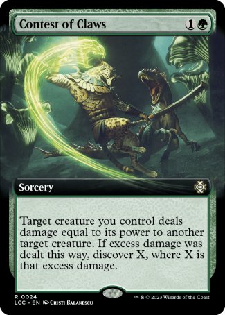 (024) Magic The Gathering Commander: The Lost Caverns of Ixalan: Extras Single: Contest of Claws  Rare