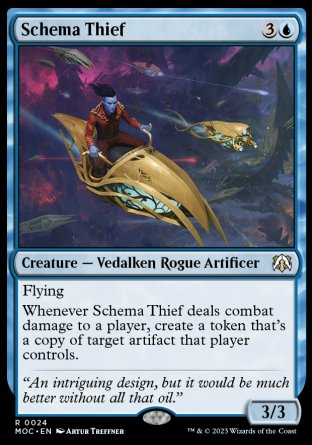 (024) Magic The Gathering Commander: March of the Machine Single: Schema Thief  Rare