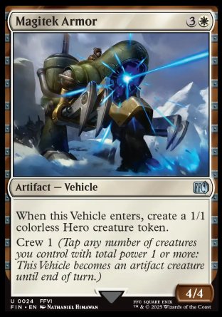 (024) Magic The Gathering Magic: The Gathering - FINAL FANTASY Single: Magitek Armor  Uncommon