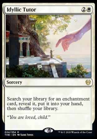 (024/254) Magic The Gathering Theros Beyond Death Single: Idyllic Tutor Holo Rare