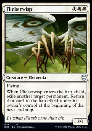 (024) Magic The Gathering Commander: Kaldheim Single: Flickerwisp  Uncommon