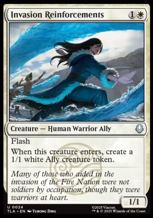 (024) Magic The Gathering Magic: The Gathering | Avatar: The Last Airbender Single: Invasion Reinforcements Holo Uncommon