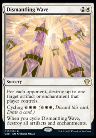 (025/322) Magic The Gathering Commander: Ikoria Single: Dismantling Wave  Rare