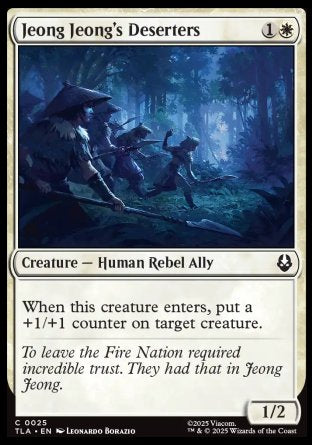 (025) Magic The Gathering Magic: The Gathering | Avatar: The Last Airbender Single: Jeong Jeong's Deserters  Common