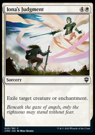 (025/361) Magic The Gathering Commander Legends Single: Iona's Judgment Holo Common