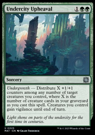 (025) Magic The Gathering March of the Machine: The Aftermath Single: Undercity Upheaval Holo Uncommon