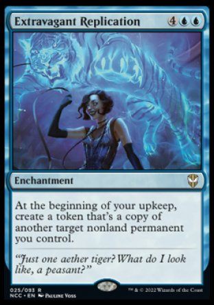 (025) Magic The Gathering Commander: Streets of New Capenna Single: Extravagant Replication Holo Rare