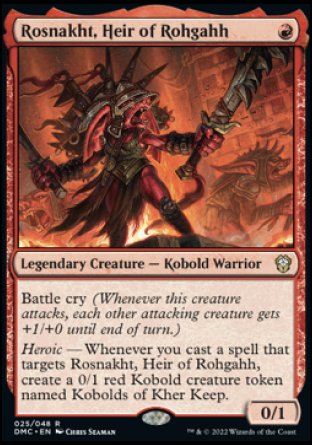 (025) Magic The Gathering Commander: Dominaria United Single: Rosnakht, Heir of Rohgahh  Rare