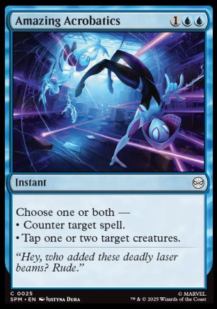 (025) Magic The Gathering Magic: The Gathering | Marvel's Spider-Man Single: Amazing Acrobatics Holo Common