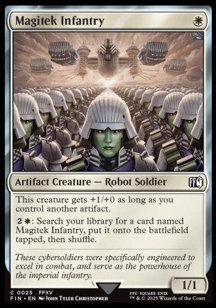 (025) Magic The Gathering Magic: The Gathering - FINAL FANTASY Single: Magitek Infantry Holo Common