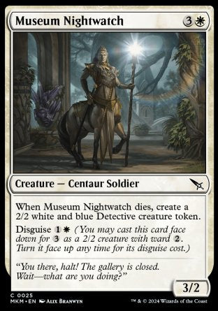(025) Magic The Gathering Murders at Karlov Manor Single: Museum Nightwatch Holo Common