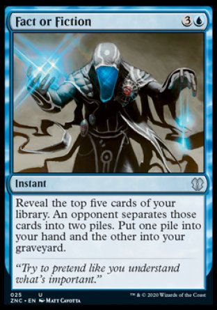 (025) Magic The Gathering Commander: Zendikar Rising Single: Fact or Fiction  Uncommon