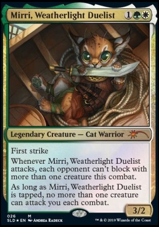 (026) Magic The Gathering Secret Lair Drop Series Single: Mirri, Weatherlight Duelist  Mythic