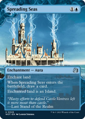 (026) Magic The Gathering Enchanting Tales Single: Spreading Seas  Holo Uncommon