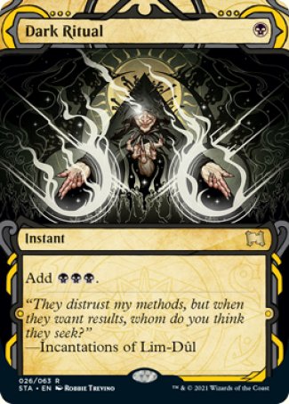 (026) Magic The Gathering Mystical Archive Single: Dark Ritual (V.3)  Rare