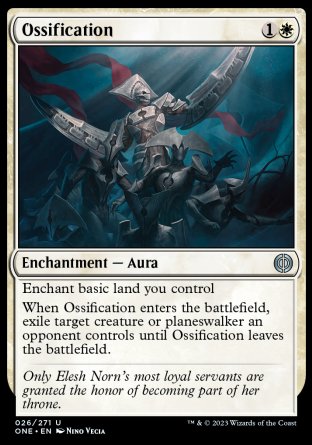 (026) Magic The Gathering Phyrexia: All Will Be One Single: Ossification Holo Uncommon