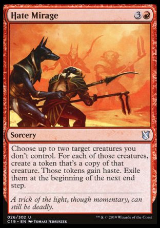 (026) Magic The Gathering Commander 2019 Single: Hate Mirage  Uncommon