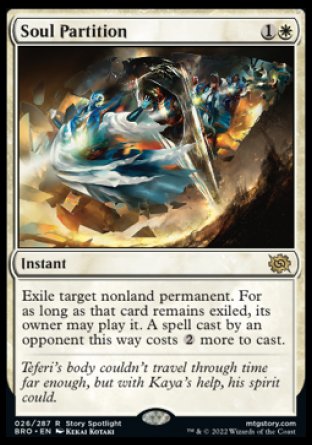 (026) Magic The Gathering The Brothers' War Single: Soul Partition  Rare