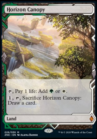 (026/030) Magic The Gathering Zendikar Rising Expeditions Single: Horizon Canopy  Mythic