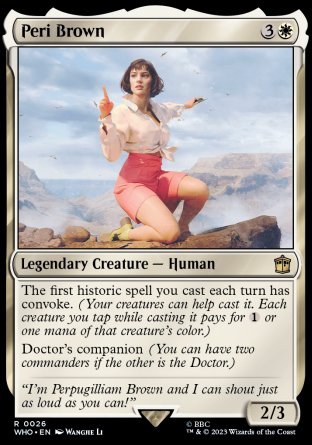 (026) Magic The Gathering Universes Beyond: Doctor Who Single: Peri Brown  Rare