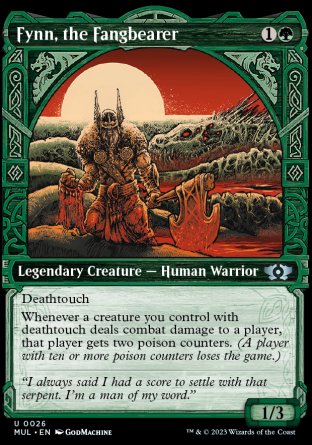 (026) Magic The Gathering Multiverse Legends Single: Fynn, the Fangbearer (V.1) Holo Uncommon