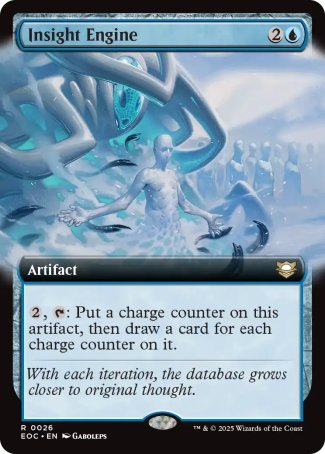 (026) Magic The Gathering Commander: Edge of Eternities: Extras Single: Insight Engine  Rare