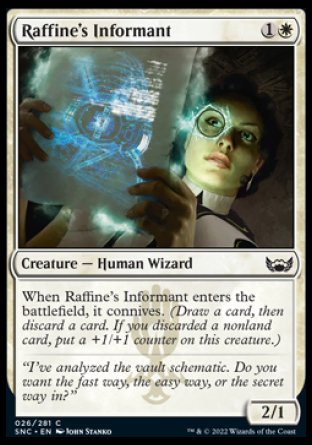 (026) Magic The Gathering Streets of New Capenna Single: Raffine's Informant  Common