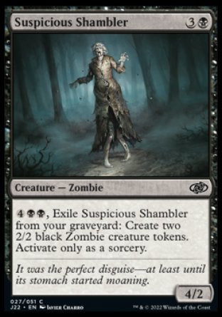 (027) Magic The Gathering Jumpstart 2022 Single: Suspicious Shambler  Common